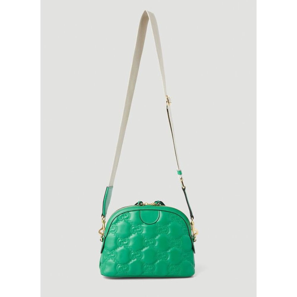 GUCCI GG Matelassé Dome Shoulder Bag in Green - Picture 3 of 6